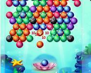 Aqua bubble shooter Buborék HTML5 játék